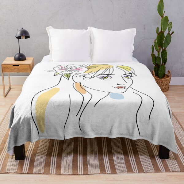 Item preview, Abstract Line Art Pretty Girl designed and sold by SpiritedArtwork.