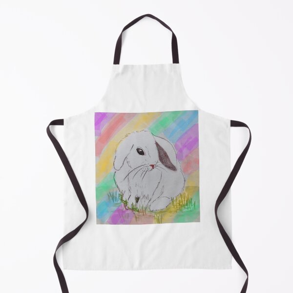 Item preview, White Bunny Rainbow Background designed and sold by EtegamiJourney.