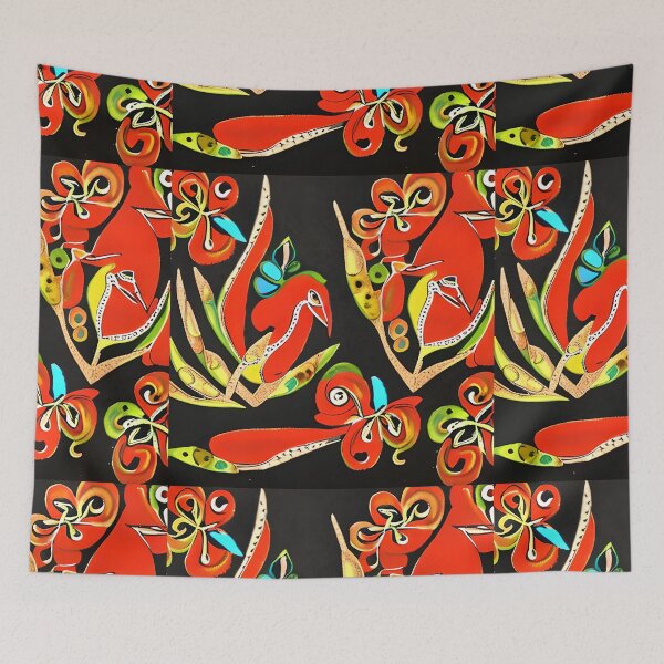 Item preview, Textile Batik Pattern with Floral and Bird Motifs 13 designed and sold by marunoens01.