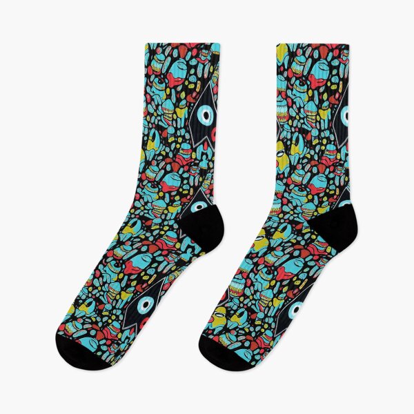 Item preview, Doodle Style Detailed 60s Psychedelic Illuminati Surface Pattern designed and sold by Fine Prints.