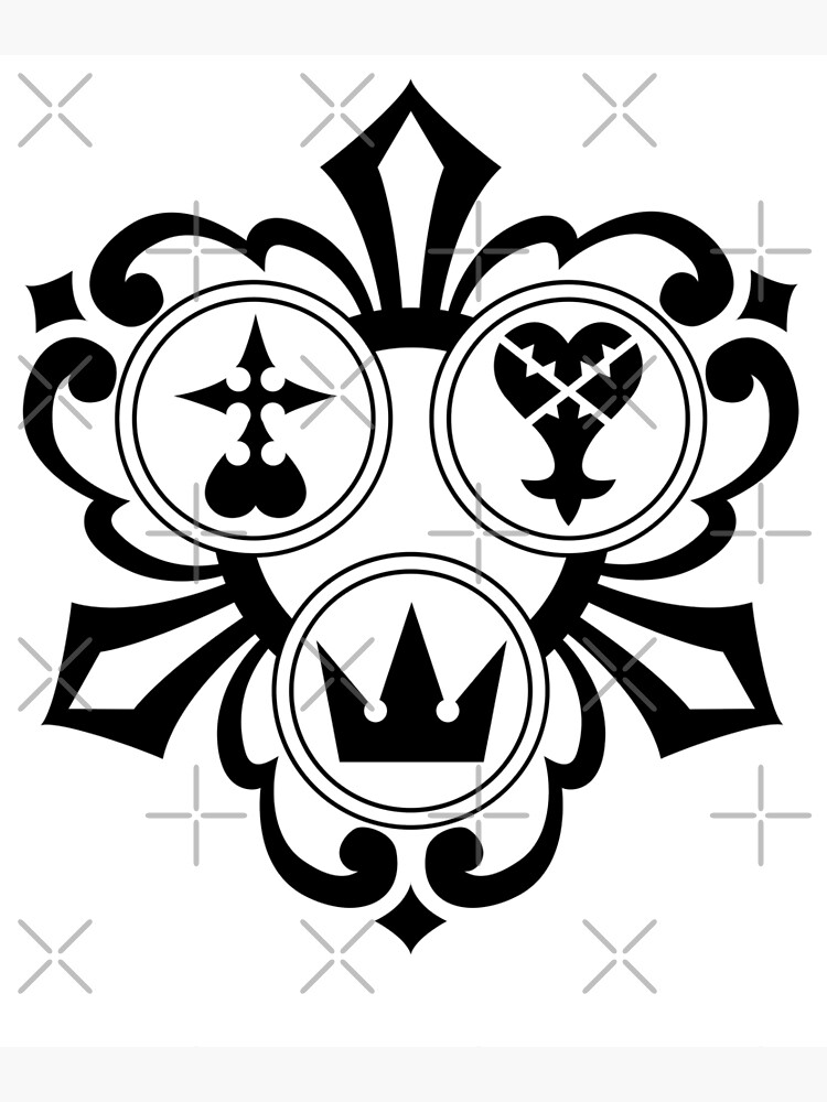 kingdom-hearts-heartless-nobody-crown-trinity-design-poster-by-mheartz-redbubble