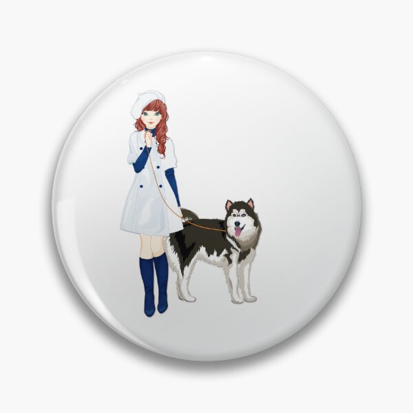 Item preview, Girl and Husky designed and sold by Gile-Shop.