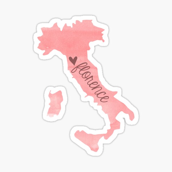 Artikel-Vorschau von Rosa Aquarell Florenz Italien Sticker, designt und verkauft von aterkaderk.