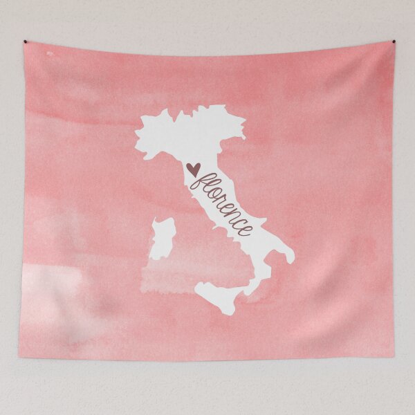 Item preview, Pink Watercolor Florence Italy Sticker designed and sold by aterkaderk.