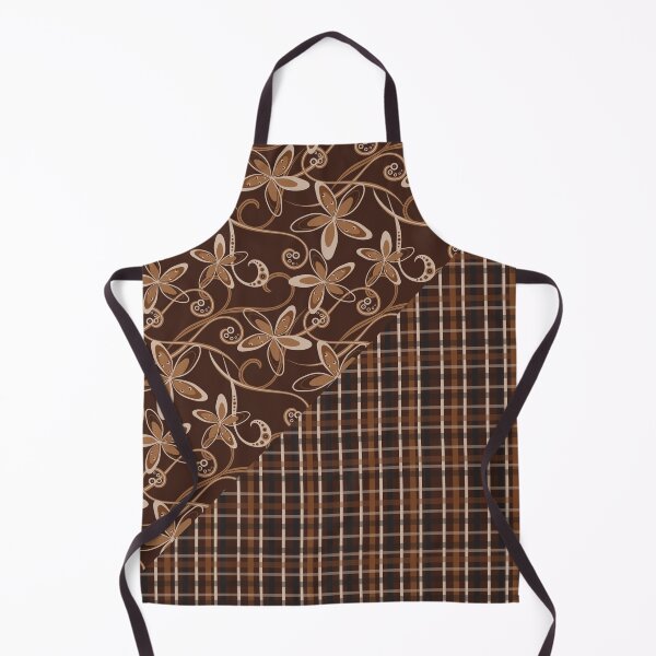 Item preview, Earth Tone Floral and Plaid designed and sold by ChantalDesign.
