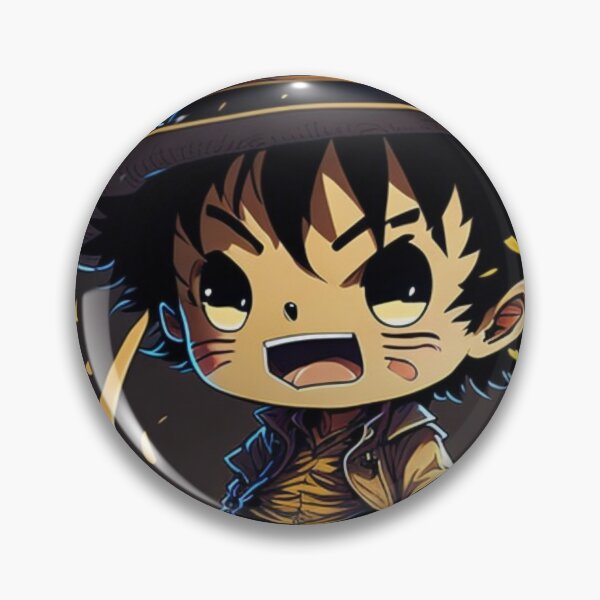 Item preview, A cute D. Luffy One Piece with straw hat chibi mind-blown!, splash, boxing, goodwill hunting designed and sold by Valeree Store.