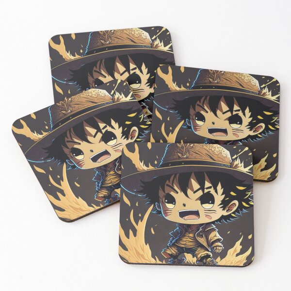 Item preview, A cute D. Luffy One Piece with straw hat chibi mind-blown!, splash, boxing, goodwill hunting designed and sold by Valeree Store.
