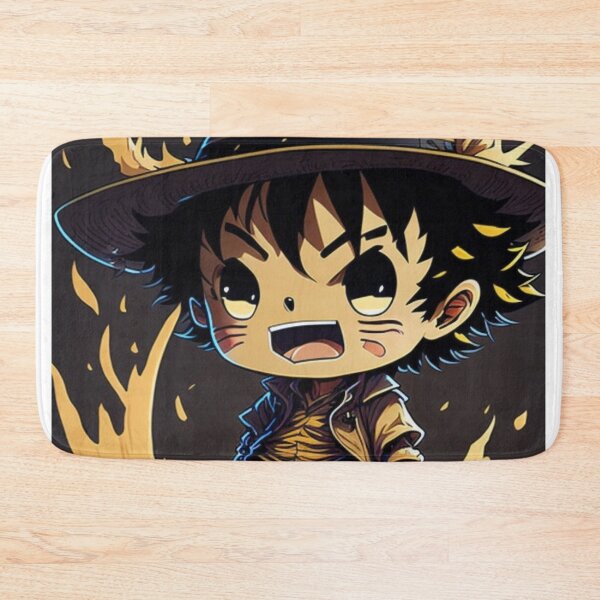 Item preview, A cute D. Luffy One Piece with straw hat chibi mind-blown!, splash, boxing, goodwill hunting designed and sold by Valeree Store.