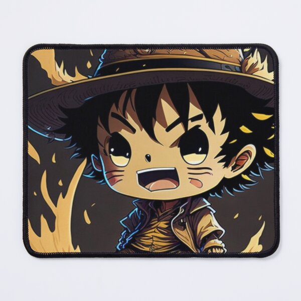 Item preview, A cute D. Luffy One Piece with straw hat chibi mind-blown!, splash, boxing, goodwill hunting designed and sold by Valeree Store.