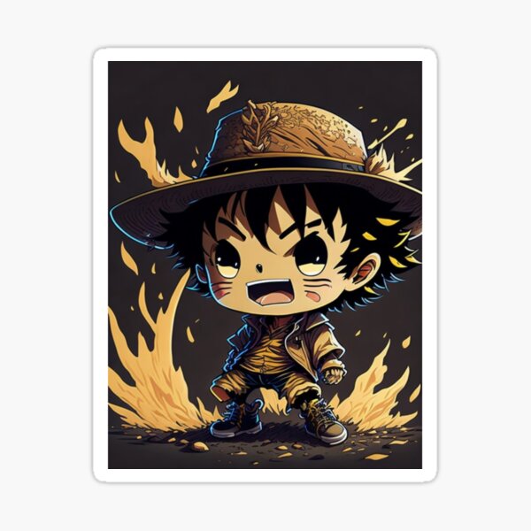 Artikel-Vorschau von Ein süßer D. Luffy One Piece mit Strohhut-Chibi, umwerfend!, Splash, Boxen, Goodwill-Jagd, designt und verkauft von Valeree Store.