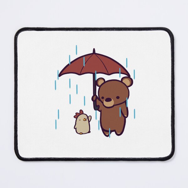 Item preview, Drizzly Bear With a Cute Cartoon Animal Friend designed and sold by ThumboArtBumbo.