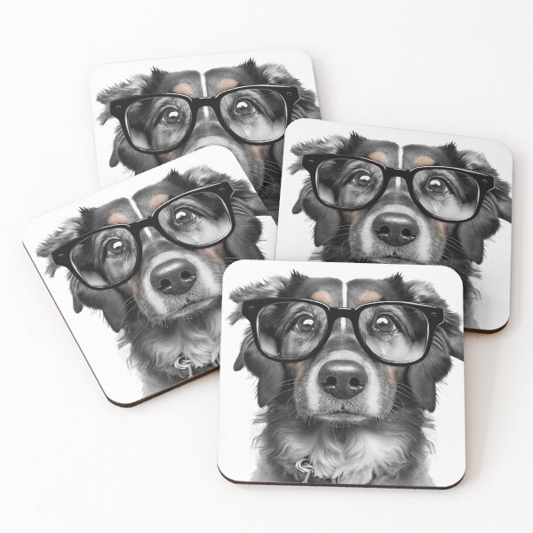 Item preview, Cute Dog With Big Glasses designed and sold by WixWorks.