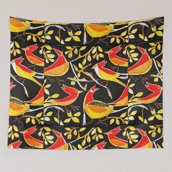 Item preview, Textile Batik Pattern with Floral and Bird Motifs 19 designed and sold by marunoens01.