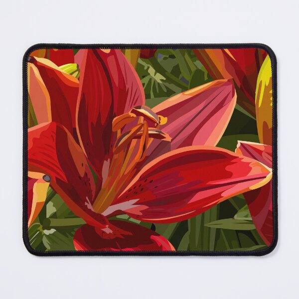 Item preview, Red Blooming Flowers designed and sold by Design-Leaf.