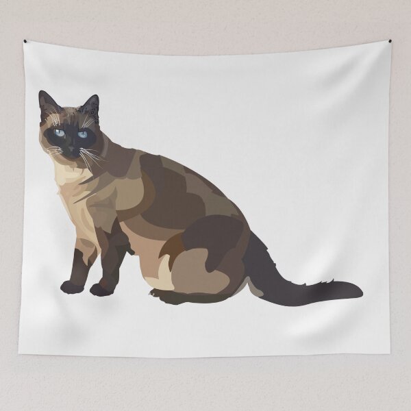 Item preview, Siamese cat designed and sold by Gile-Shop.