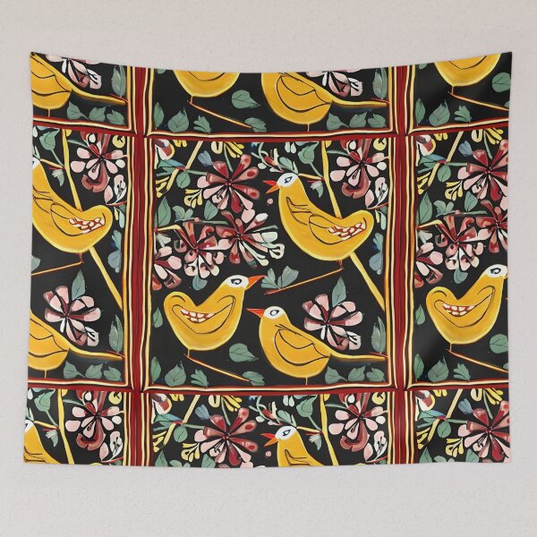 Item preview, Textile Batik Pattern with Floral and Bird Motifs 21 designed and sold by marunoens01.