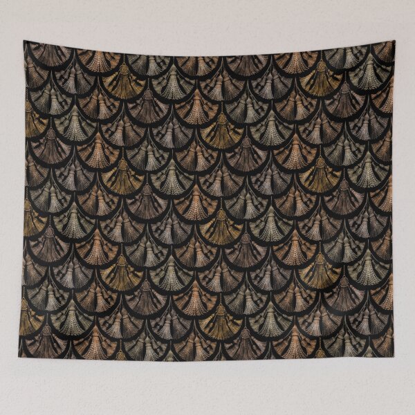 Item preview, Tassels pattern, passementerie, multicolored, shades of brown, mermaid designed and sold by Katj-A-Studio.