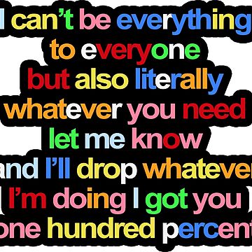 "Everything 2 Everyone (black outline)" Sticker for Sale by sarascoprox ...