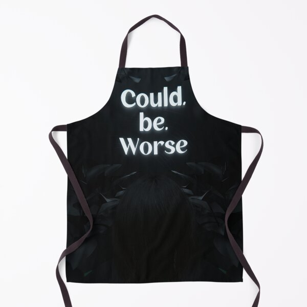 Item preview, Could Be Worse Black 3D Quote Aesthetics designed and sold by Screenpaint.