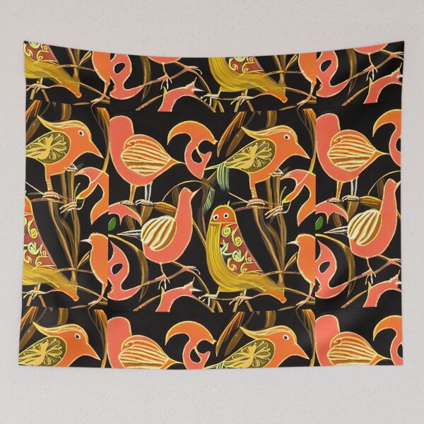 Item preview, Textile Batik Pattern with Floral and Bird Motifs 23 designed and sold by marunoens01.
