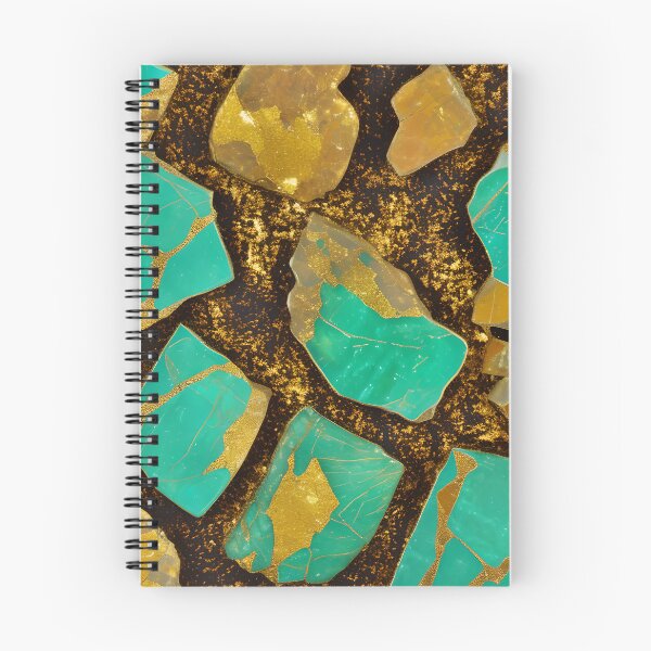 Item preview, Variscite Inspired Design With A Touch Of Gold (01) designed and sold by DEBPIX.