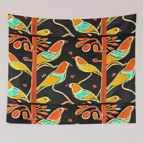 Item preview, Textile Batik Pattern with Floral and Bird Motifs 24 designed and sold by marunoens01.
