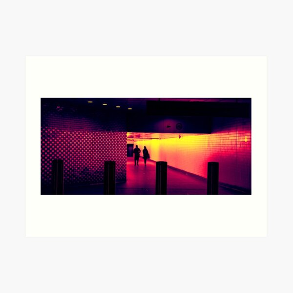Neon Tunnel Art Print