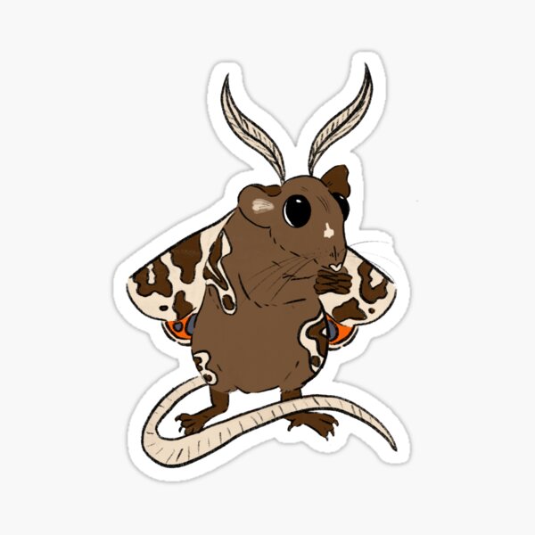 Garden tiger Rat moth  Sticker