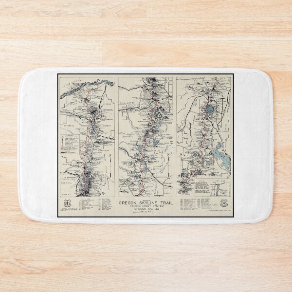 Item preview, Vintage Oregon SKYLINE (Pacific Crest) TRAIL Map 1936 designed and sold by Daniel Hagerman.