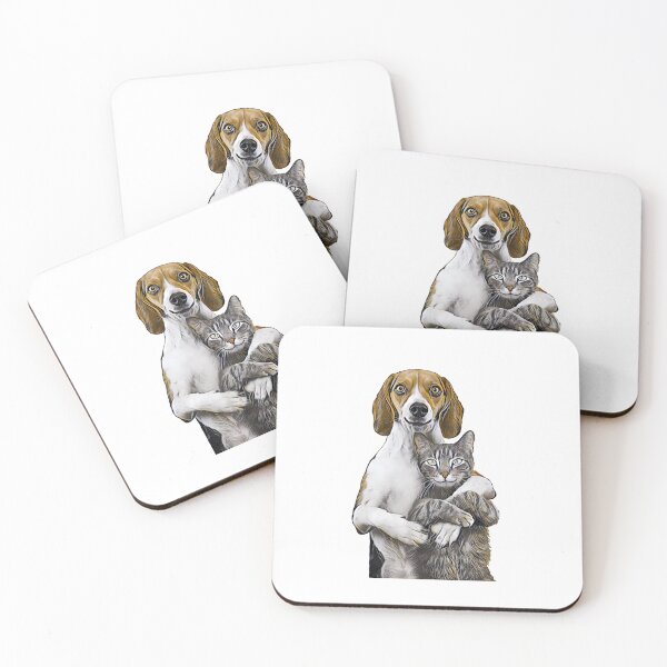 Item preview, Cat & Dog In Lovley Hug  designed and sold by Gile-Shop.