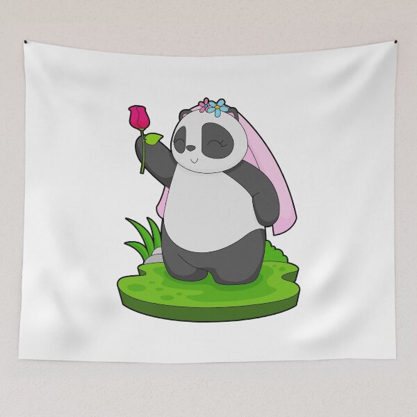 Aperçu de l'œuvre Panda Bride Rose Wedding créée et vendue par Snabdesign84.