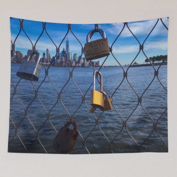 Item preview, Manhattan Skyline Love Padlocks NYC designed and sold by eleonoraingrid.
