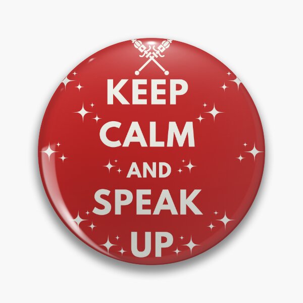 Artikelvorschau, Motivierende "Keep Calm and Speak Up" Stars Zepter entworfen und verkauft von Write-to-Rebel.