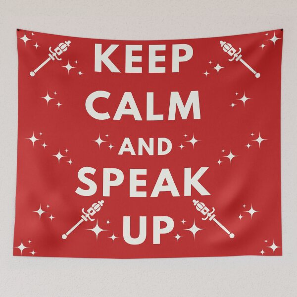 Item preview, Motivational "Keep Calm and Speak Up" Stars Scepters designed and sold by Write-to-Rebel.