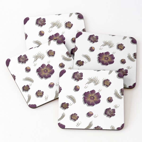 Item preview, Feathers meet doodle flowers designed and sold by DesignMichaelis.