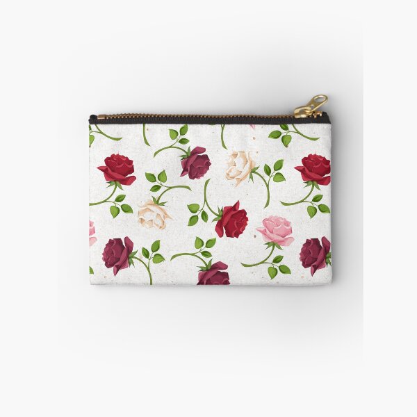 Item preview, Floral pattern with colorful roses on whtie designed and sold by Naddya.