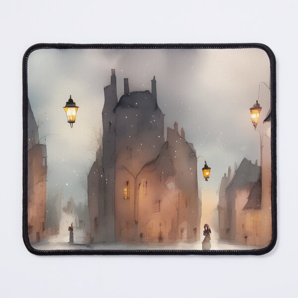 Item preview, watercolor night city designed and sold by ViktorVigo.