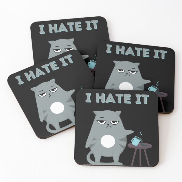 Item preview, Funny lazy bored cat love to hate everything funny cat gifts  designed and sold by VectorPower.