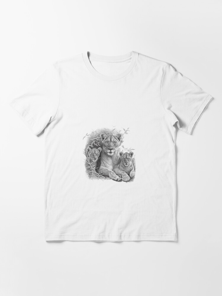 The year of big cat cubs - dark Essential T-Shirt for Sale by pikaole