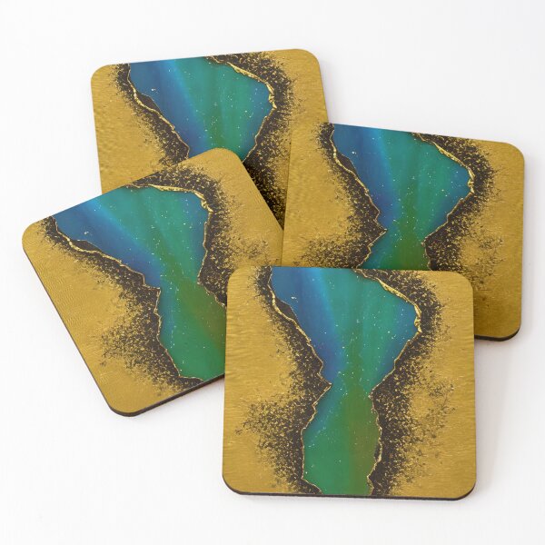 Artikelvorschau, Tourmaline Inspired Design With A Touch Of Gold (03) entworfen und verkauft von DEBPIX.