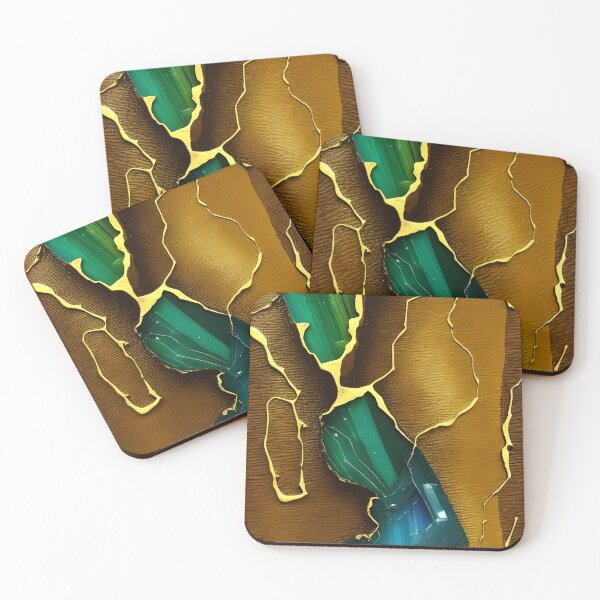Artikelvorschau, Tourmaline Inspired Design With A Touch Of Gold (02) entworfen und verkauft von DEBPIX.