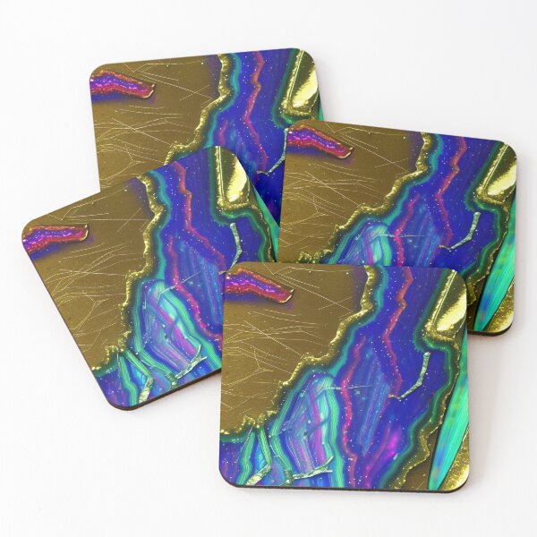 Item preview, Titanium Aura Quartz Inspired Design With A Touch Of Gold (01) designed and sold by DEBPIX.