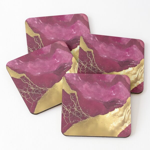 Artikelvorschau, Rhodonite Inspired Design With A Touch Of Gold (02) entworfen und verkauft von DEBPIX.