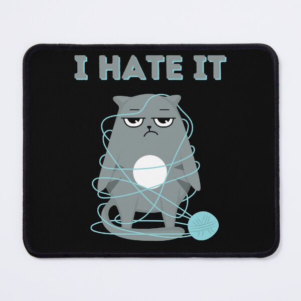Item preview, Funny lazy bored cat love to hate everything funny cat gifts designed and sold by VectorPower.