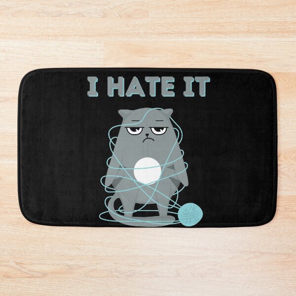 Item preview, Funny lazy bored cat love to hate everything funny cat gifts designed and sold by VectorPower.