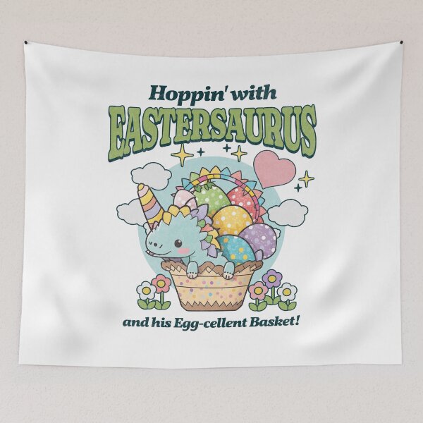 Item preview, Easter Saurus Funny Easter Dinosaur designed and sold by CandyDroidMerch.