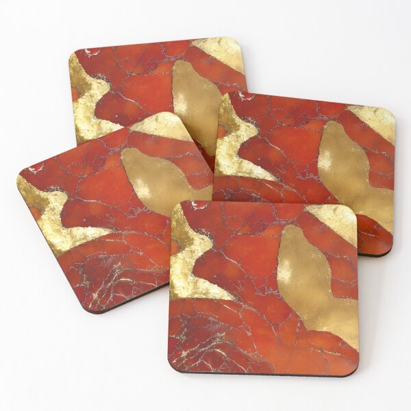 Item preview, Carnelian Inspired Design With A Touch Of Gold (03) designed and sold by DEBPIX.