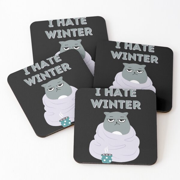 Item preview, Funny lazy bored cat love to hate everything i hate winter funny cat gifts designed and sold by VectorPower.
