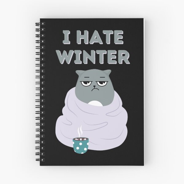 Item preview, Funny lazy bored cat love to hate everything i hate winter funny cat gifts designed and sold by VectorPower.