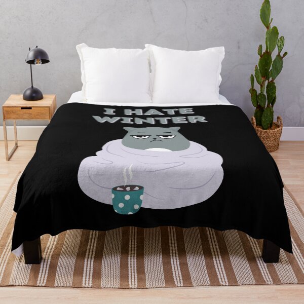 Item preview, Funny lazy bored cat love to hate everything i hate winter funny cat gifts designed and sold by VectorPower.